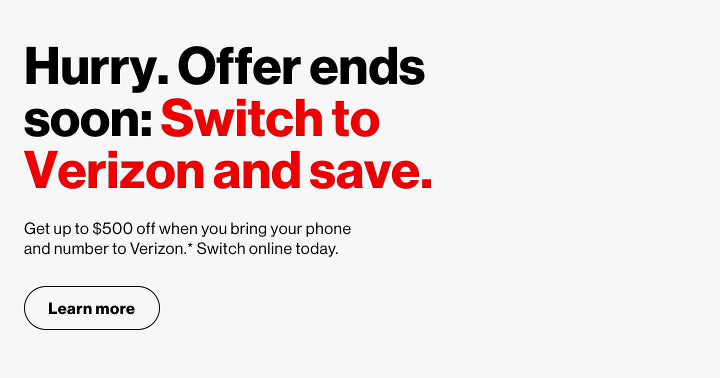 Switch to Verizon and save.