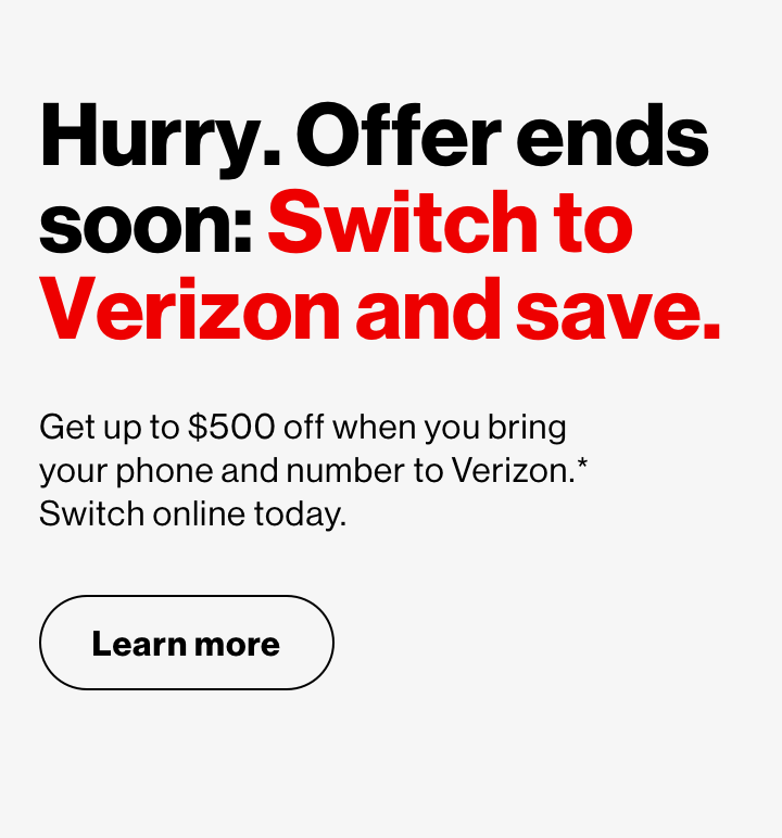Switch to Verizon and save.